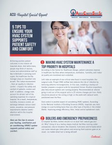 ACSI  Hospital Special Report